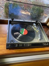 OPTONICA RP-4705 Stereo Full Auto Direct Drive Giradischi Coperchio Vetro Funzionante Leggi