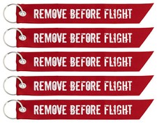 Ciondolo con cerniera REMOVE BEFORE FLIGHT 5x