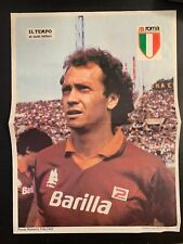 POSTER FALCAO AS ROMA IL TEMPO 1982/83 CON FIRMA