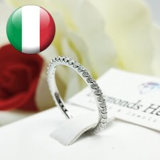 Anello veretta eternity  completa Diamanti in Moissanite 1.5mm D ring diamond