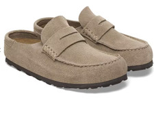 BIRKENSTOCK  Naples Wrapped Pelle scamosciata - Taupe