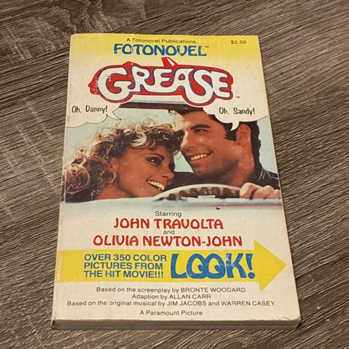 Grease fotonovel rare 1st - fotonovel,