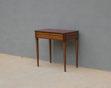 Scrittoio tavolino st.Luigi XVI lastronato in mogano e bois de rose, fine '800!