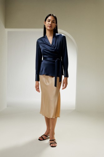 Lilysilk silk wrap blouse - lilysilk,