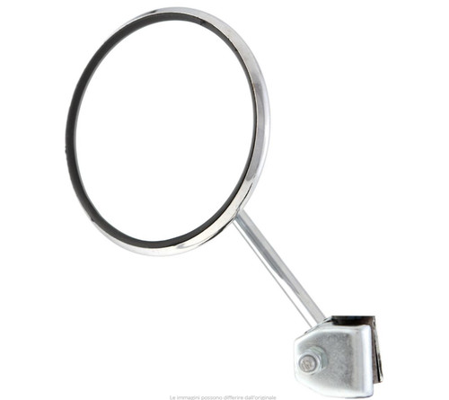 Specchio cromato rotondo