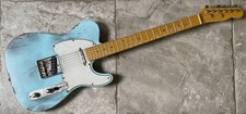 Relic Telecaster Sonic Blue Nitro chitarra personalizzata fatta a mano uk