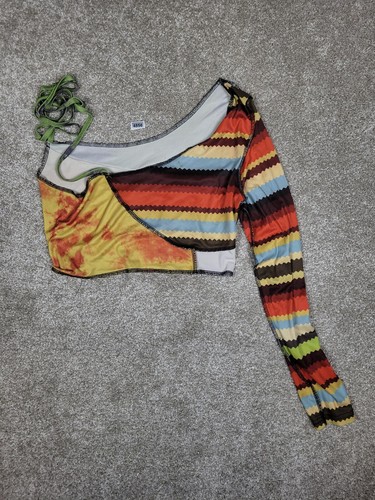 Crop top shein multicolore una - top,