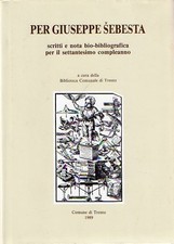 Per Giuseppe Sebesta: scritti e nota bio-bibliografica per il settantesimo compl