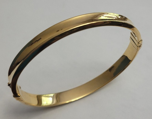 Bracciale concavo lucido oro