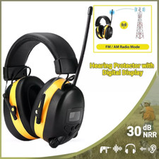 Cuffie Radio FM Bluetooth Digitali Protezione Orecchie Sicurezza Paraorecchie Elettroniche