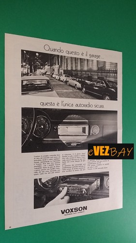 Pubblicità 1972 voxson - 1972,