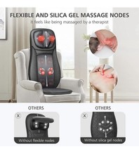 Sedile Massaggiante Originale Snailax,Massaggia Schiena e Collo Shiatsu e Calore