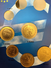 MONACO - 2001. UNC!!!  0,10; 0,20; 0,50; 1; 2 EURO.  Prima Seria !!!