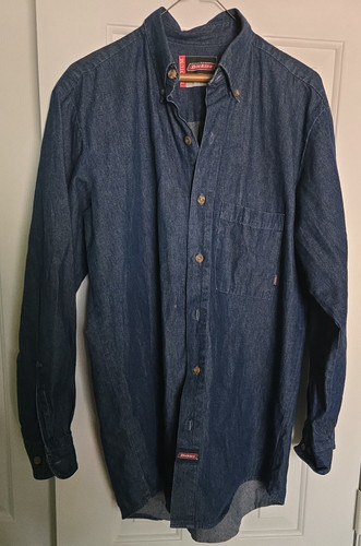 Dickies camicia blu manica - dickies,