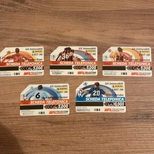 Schede Telefoniche Telecom Serie Gli Introvabili Calciatori Panini 1997/98 5 Pz