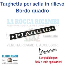 Scritta Targhetta "PIAGGIO" In