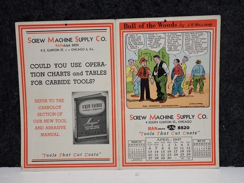 1947 mar calendario - mar, macchina