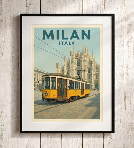 Poster viaggio milano - da,