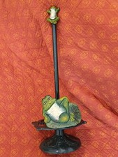 Portarotolo da cucina in ghisa raffigurante rana