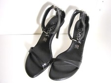 Scarpe sandali Dadai'x nere 38 vera pelle donna made in Italy tacco 9 sexy lampo