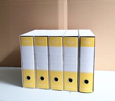 5 raccoglitori ad anelli a4 Con Dorso 8cm Usato Vari Colori 