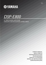 Manuale di istruzioni Operating Instructions per Yamaha DSP-E800 
