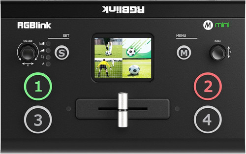 Mini video mixer - switcher, con