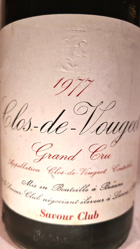 Clos vougeot grand cru - vougeot, 1977