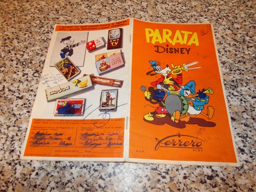 Album parata disney - disney, ferrero
