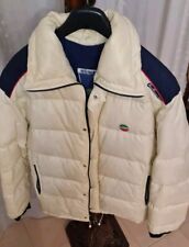 Giubbotto Uomo Vero Piumino D'oca Taglia L Color Avorio Da Neve