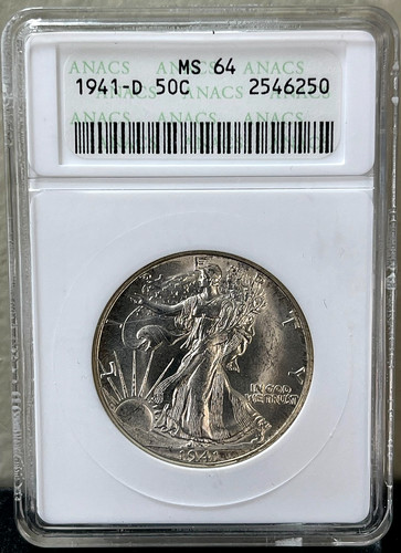 1941 mezzo dollaro piedi - 1941, d
