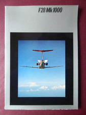 1973 BROCHURE PUB AVION FOKKER