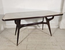 TAVOLO PRANZO DESIGN anni 50 LEGNO VETRO MARMO VINTAGE TABLE STILE ICO PARISI