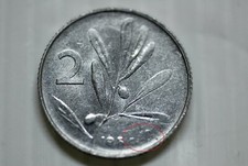 Moneta Italia 2 lire  olivo e