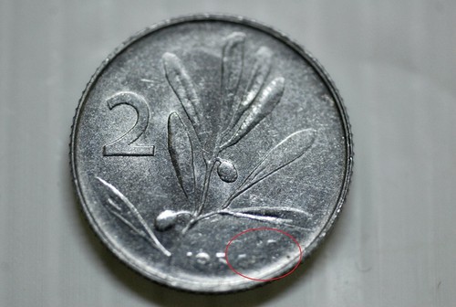 Moneta italia lire - moneta, olivo