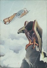 t904 cartolina militare aeronautica  aviazione aquila aereo 1941