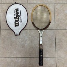 Racchetta da tennis vintage Jack Kramer Pro Staff Wilson impugnatura 4 5/8" con coperchio antiscivolo