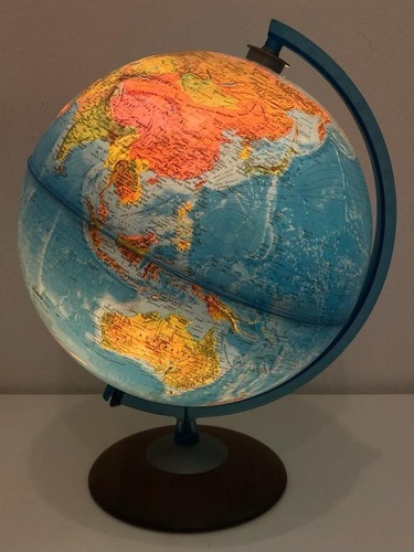 Mappamondo luminoso vintage - mappamondo,