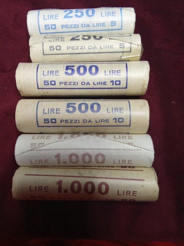 Lotto rotolini monete - lotto,