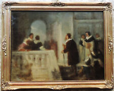 Dipinto olio carta applicata