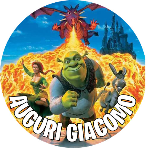 Cialda shrek fiona - shrek,