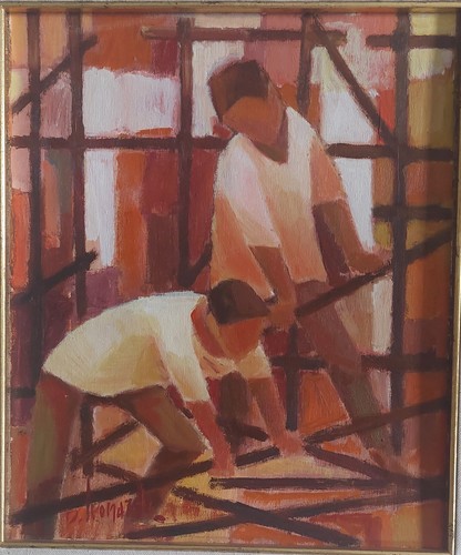 Dino leonardi olio - su, cartone