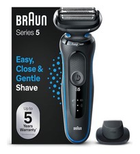 Braun Series 5 50-B1000s Rasoio Elettrico Wet&Dry - Blu - Confezione Aperta 