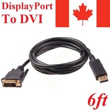 6FT Display Port Male to DVI-D