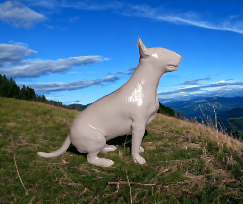 Bull terrier modellino scala - modellino,