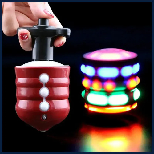 Spinning top flash colorato - flash,