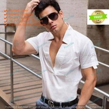 Uomo Kurta Colore Bianco