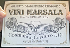 VECCHIA ETICHETTA VINI MARSALA