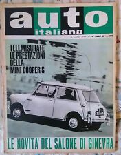 AUTO ITALIANA N°12 19 MARZO 1964 LE PRESTAZIONI DELLA MINI COOPER S