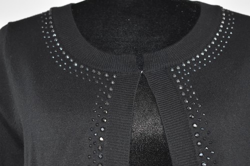 Cardigan maglione borchie